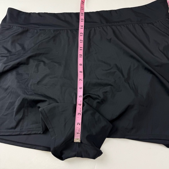 Swim Solutions Boyshorts Womens 24W Black Thigh Minimizer Swim Bottom - Picture 9 of 10